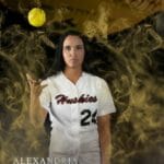softball player-ball-toss-sport art