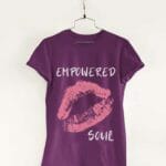 tshirt empowered soul merlot