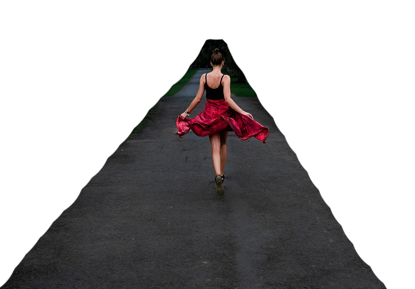 girl WALKING PATH